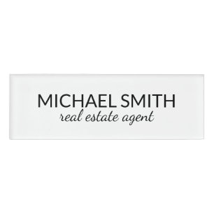 Modern Professional Personalized Name Tag