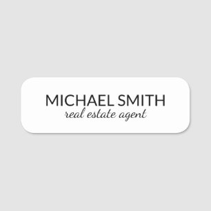 Modern Professional Personalized Name Tag
