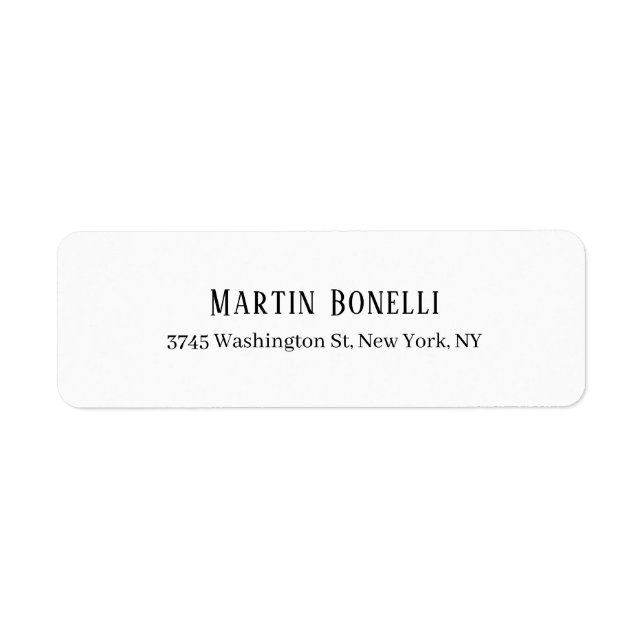 Modern Professional Plain Black & White Serif Font (Front)