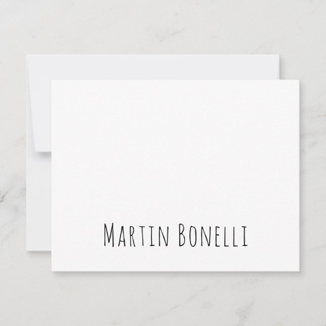 Modern Professional Plain Classical Card (Front)