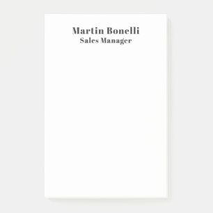 Modern Professional Plain Classical Post-it Notes