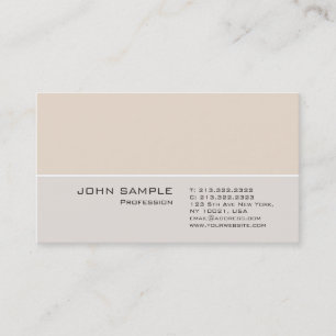 Modern Professional Plain Simple Elegant Colours Business Card