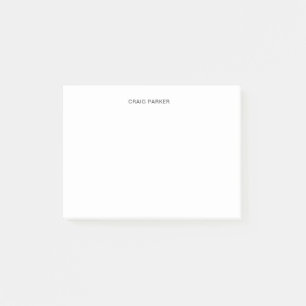 Modern Professional Plain Simple Minimalist Post-it Notes
