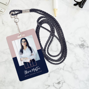 Modern Professional Real Estate Photo & Logo   Badge