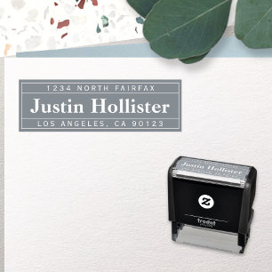 Modern Professional Return Address Self-inking Stamp