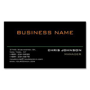 Modern Professional Rich Black Business Card