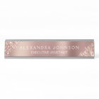 Modern Professional Rose Gold Sparkle Glitter