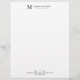 modern professional simple business letterhead