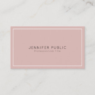 Modern Professional Simple Plain Elegant Business Card