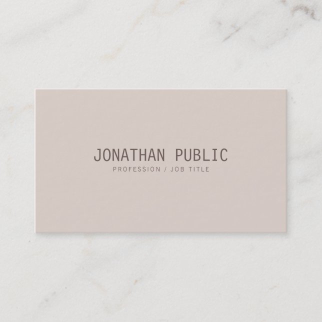 Modern Professional Sleek Template Elegant Colours Business Card (Front)