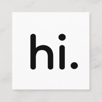 Modern Professional Square Business Card