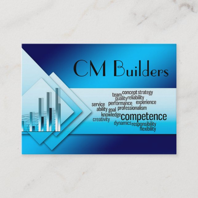 Modern Professionalism Business Card (Front)