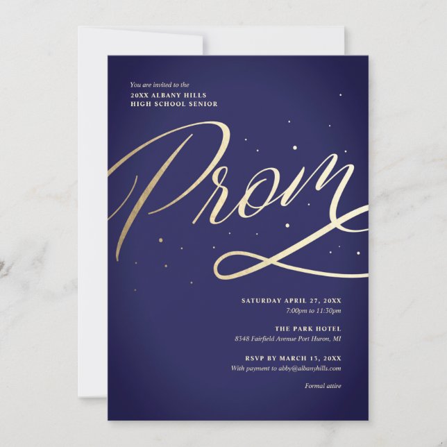 Modern Prom Invitation (Front)