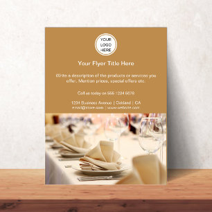 Modern Promotional Catering Service Business Logo  Flyer