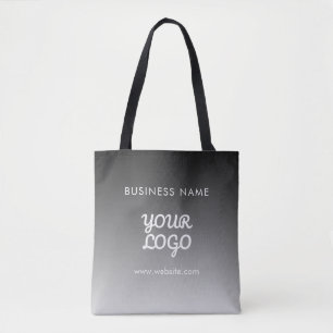 Modern Promotional Logo & Text Editable Colour Tote Bag