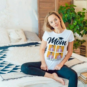 Modern Proud Mom 4 Photo Graduation,Grad, Graduate T-Shirt