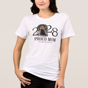 Modern Proud Mom of a Graduating Senior Photo Tri-Blend Shirt