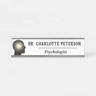 Modern Psychologist  Desk Name Plate