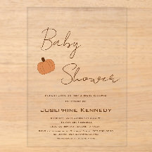 Modern Pumpkin Gender Neutral Baby Shower