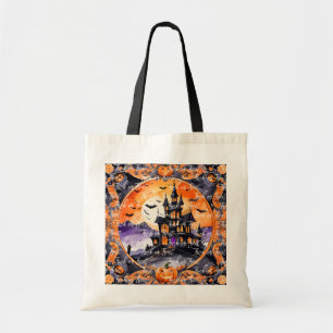 Modern Pumpkin Halloween Autumn Collection Tote Bag