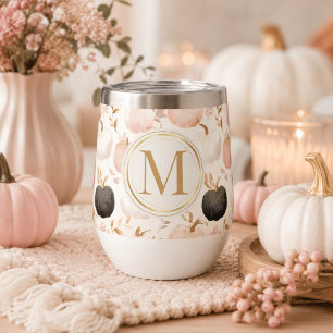 Modern Pumpkin Monogram – Personalized Initial