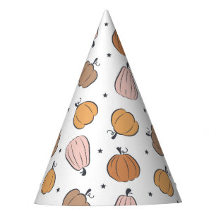 Modern Pumpkin Pattern - Party Hat