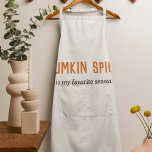 Modern Pumpkin Spice Is My Favourite Season Quote Apron<br><div class="desc">Modern Pumpkin Spice Is My Favourite Season Quote</div>