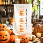 Modern Pumpkin Spice Is My Favourite Season Quote Kitchen Towel<br><div class="desc">Modern Pumpkin Spice Is My Favourite Season Quote</div>