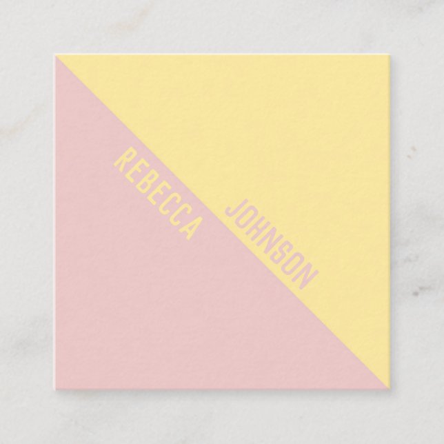 Modern Punchy Pastel Duotone - Business Card (Front)
