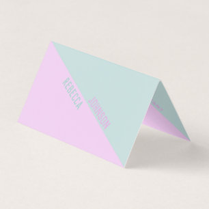 Modern Punchy Pastel Duotone - Business Card