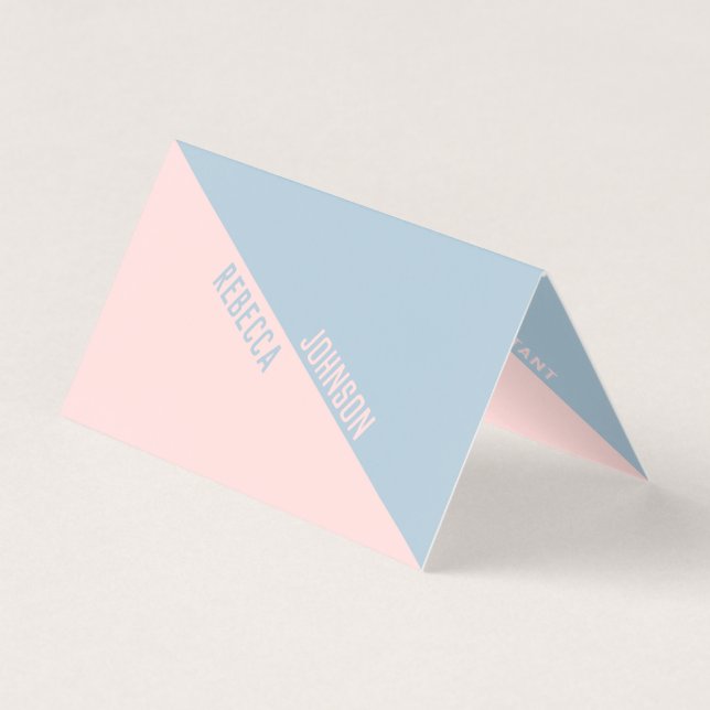Modern Punchy Pastel Duotone - Business Card (Front)