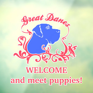 Modern Puppy Seller Welcome decal
