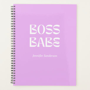  Modern Purple 2024 Boss Babe Personalized Planner