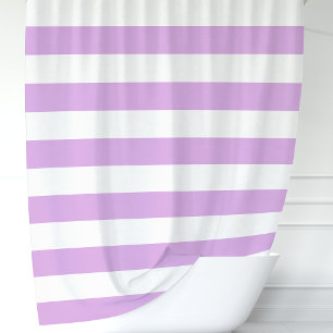 Modern Purple and White Wide Stripes