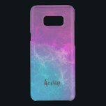 Modern Purple & Blue Abstract Polygonal Background Uncommon Samsung Galaxy S8 Plus Case<br><div class="desc">Simple modern blue and purple ombre polygonal geometric design abstract background. Optional monogram.</div>