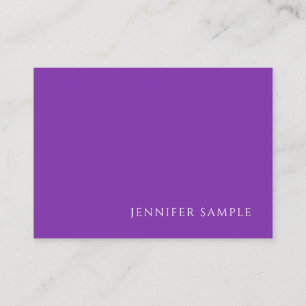 Modern Purple Color Template Professional Elegant Business Card