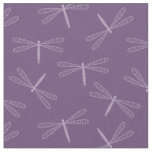Modern Purple Dragonfly Fabric