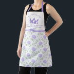 Modern Purple Floral Pattern  Apron<br><div class="desc">Add a contemporary touch to your kitchen with this modern purple floral pattern apron. Perfect for cooking,  baking,  or crafting,  it combines style and functionality while keeping you comfortable. Ideal for home chefs,  bakers,  or as a thoughtful gift for any occasion.</div>