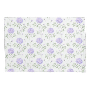 Modern Purple Floral Pattern  Pillowcase