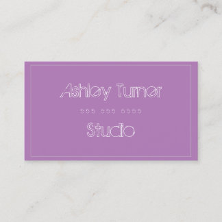 Modern Purple for Cosmetics and Beauty Fashionable Business Card