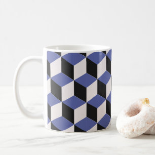 Modern Purple Geometric Pattern Coffee Mug