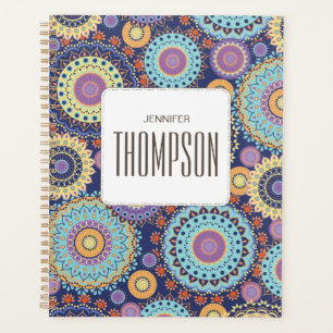 Modern Purple Geometric Personalized  Planner