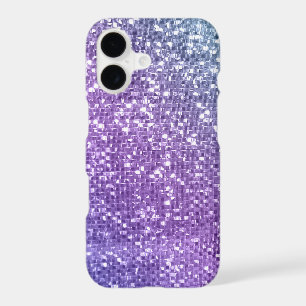Modern Purple Glitter Shimmer Girly Ombre Pattern