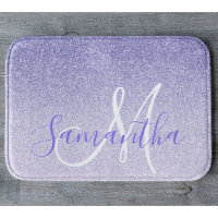 Modern Purple Glitter Sparkles Personalized Name