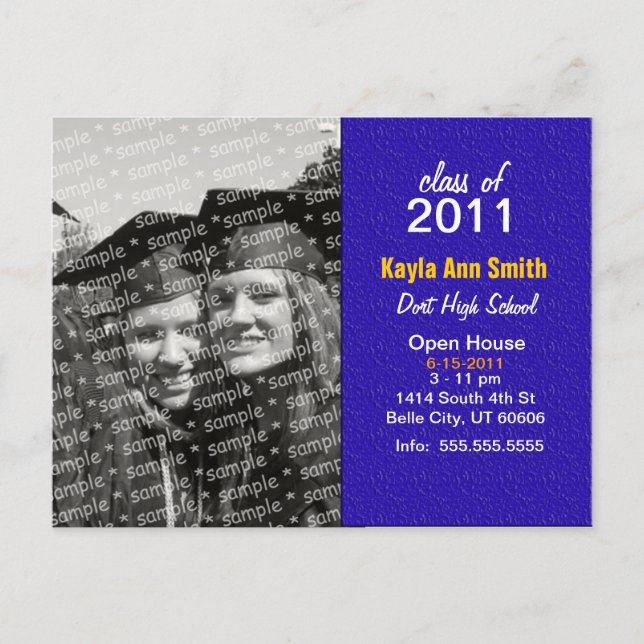 Modern Purple Grad Card (Front)