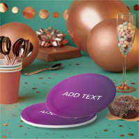 Modern Purple Gradient Ombre & Editable White Text
