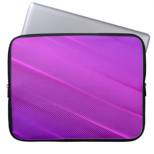 Modern Purple Halftone Texture Laptop Sleeve