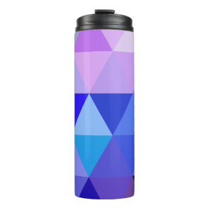 Modern Purple Kaleidoscope Geometric Thermal Tumbler