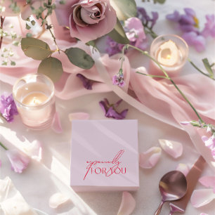 Modern Purple & Magenta Especially For You Wedding Favor Box