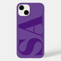 Modern purple minimal monogram